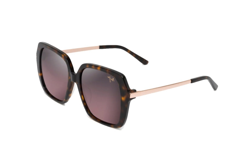 MAUI JIM Poolside POLARIZED Sunglasses RS838-10 Tortoise/Maui Rose NEW Oversize MAUI JIM Poolside POLARIZED Sunglasses RS838-10 Tortoise  main image 3