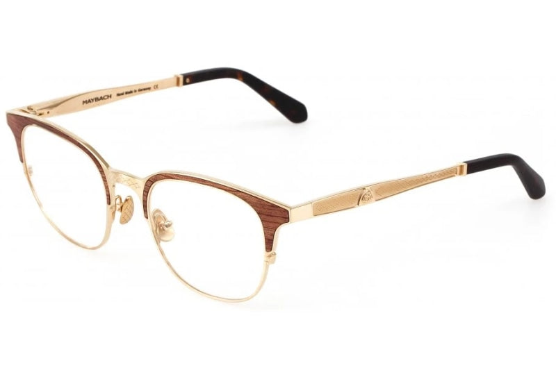 Maybach Eyewear - The Presenter I (Champagne Gold/Black Laquer/Milky Brown  Tortoise)