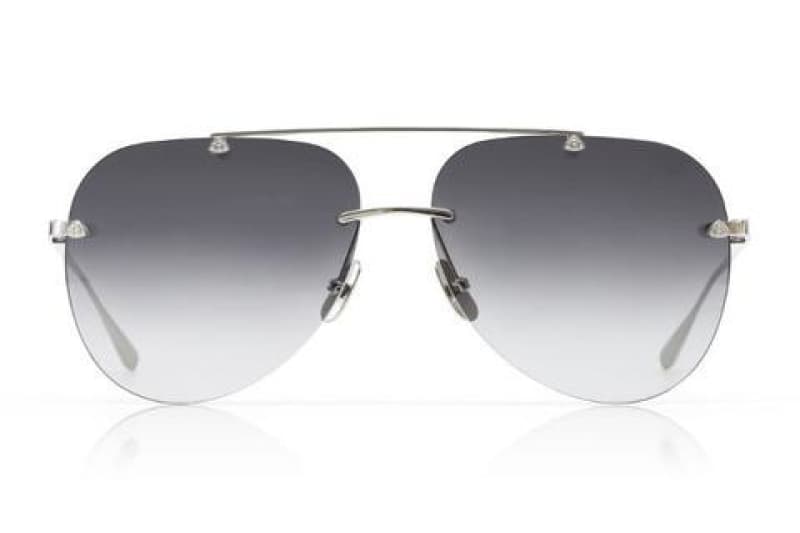 Maybach Eyewear - The Horizon I (Platinum/Light Grey Gradient Mirror)