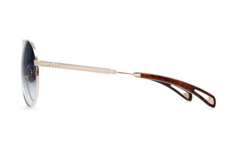 Maybach Eyewear - The Lineart I (Champagne Gold/Amboyna/Ebony)