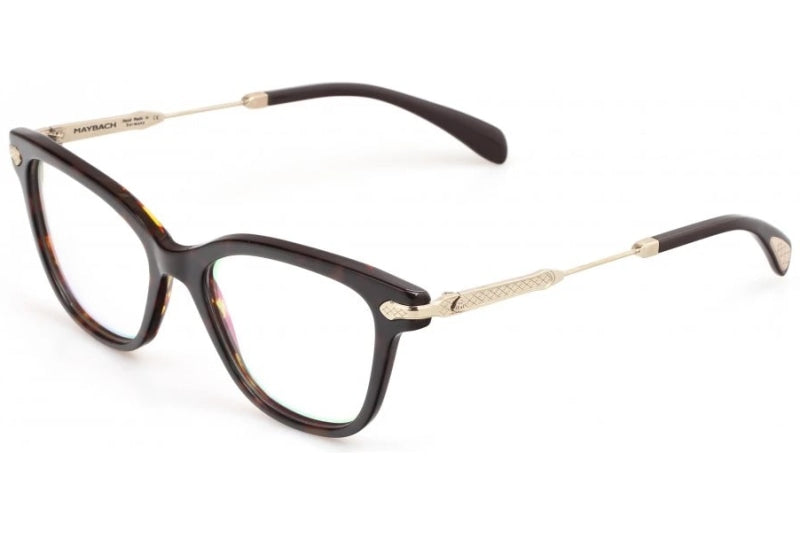 Maybach Eyewear - The Presenter I (Champagne Gold/Black Laquer/Milky Brown  Tortoise)