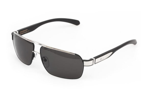 Maybach Eyewear - The Admiral I (Platinum/Black Satin/Black Velvet)