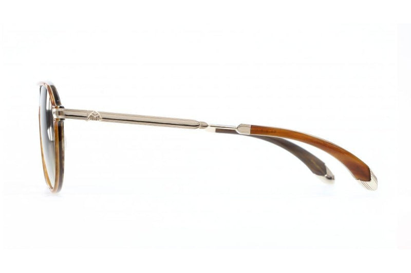 Maybach Eyewear - The Architect I (Champagne Gold/Dark Caramel Toffee)