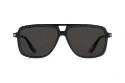 Maybach Eyewear - The MC I (Platinum/Black Plated/Dark Grey Metallic/Black Velvet)