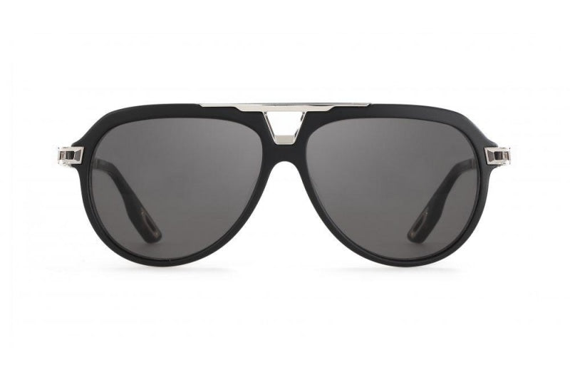 Maybach Eyewear - The MC II (Platinum/Dark Grey Metallic/Black Velvet)