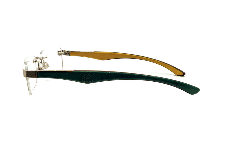Maybach Eyewear - The Artist III (Platinum/Turquoise BEM/Wenge/Marigold Poplar)