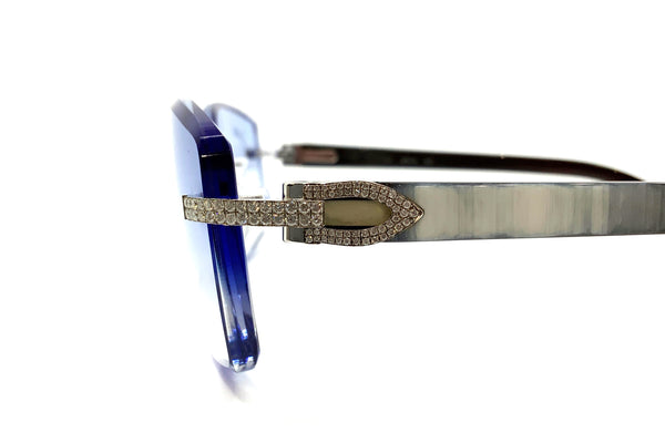 Cartier Custom - C Décor Buffalo Horn w/ Genuine VVS1 Diamonds (Sky Gradient) No. 01