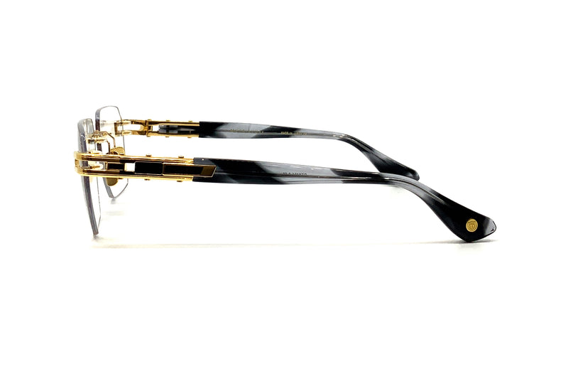 サングラス DITA Dita Eyeweare - LITAVU - Yellow gold-Ink Swirl w Dita META-EVO ONE Yellow Gold Arctic Swirl/Blue Shaded (03