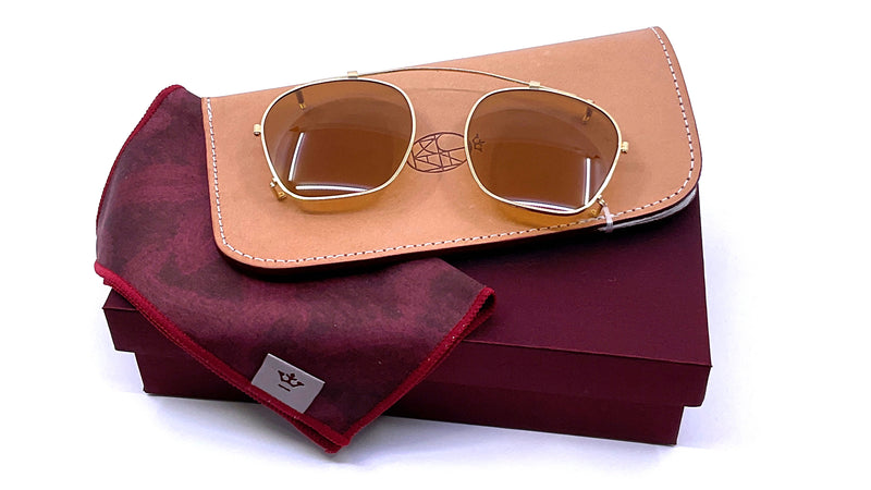 JACQUES MARIE MAGE Zephirin 44 Clip ゴールド Jacques Marie Mage - Zephirin Clip On (Gold | Brown) [Honey