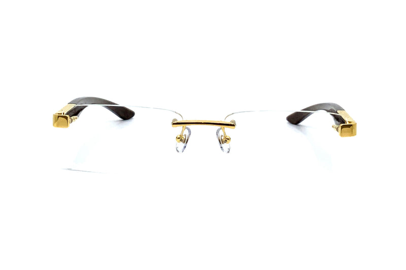 Maybach Eyewear - The Artist III (Gold/Ebony/Mother-of-Pearl/Walnut Burr)