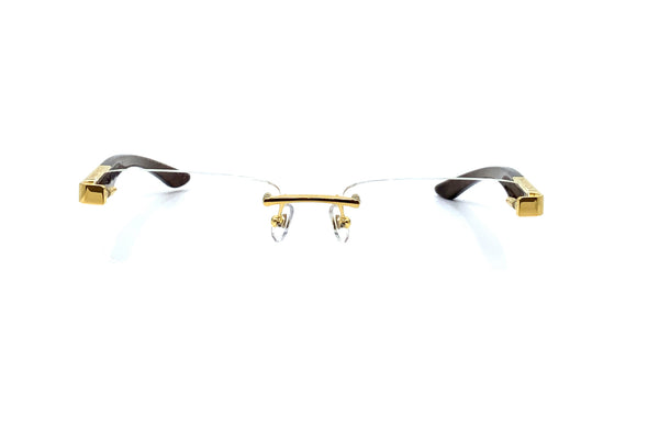 Maybach Eyewear - The Artist III (Gold/Ebony/Walnut Burr)