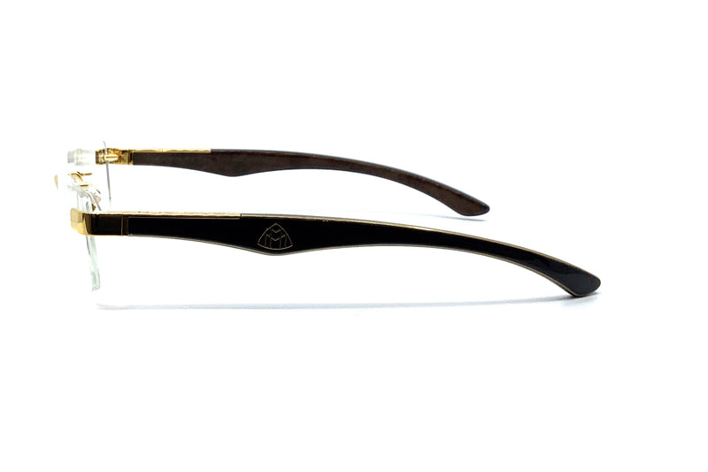 Maybach Eyewear - The Artist III (Gold/Ebony/Walnut Burr)