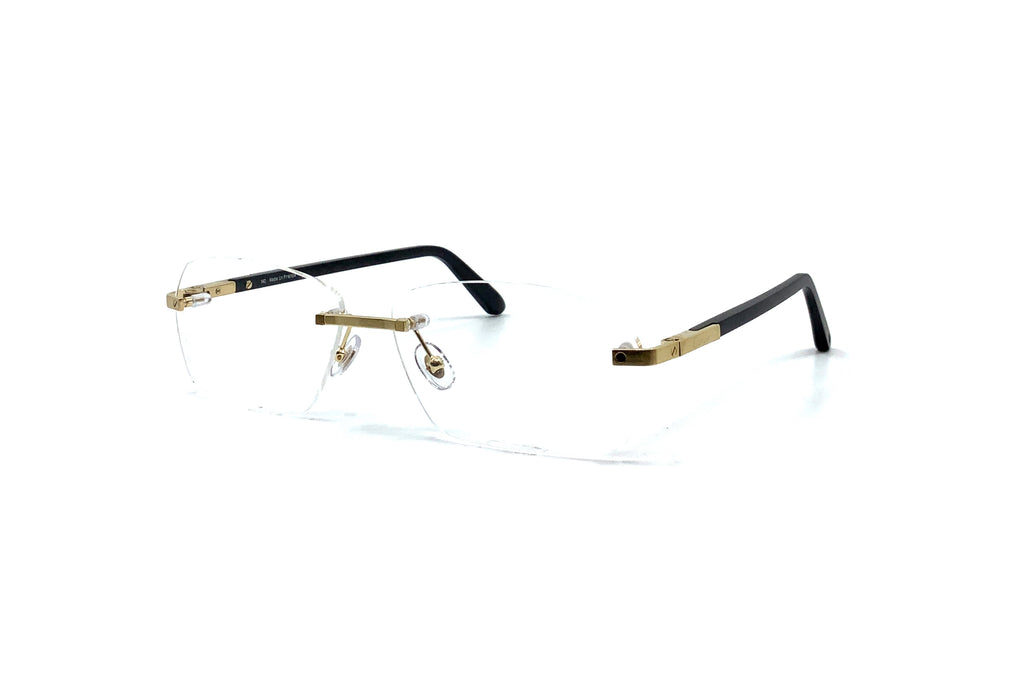 Cartier ct0099o wood top mens eyeglasses