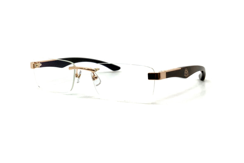 Maybach Eyewear - The Artist III (Rose Gold/Walnut Burr/Carbon)