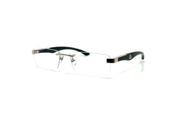 Maybach Eyewear - The Artist III (Platinum/Dark Irish Green Piano/Silver-Outline/Mother-of-Pearl)