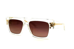 Balmain Clear and Gold Sunglasses Balmain® Eyewear - Wonder Boy III Sunglasses | Specs Collective main image 3