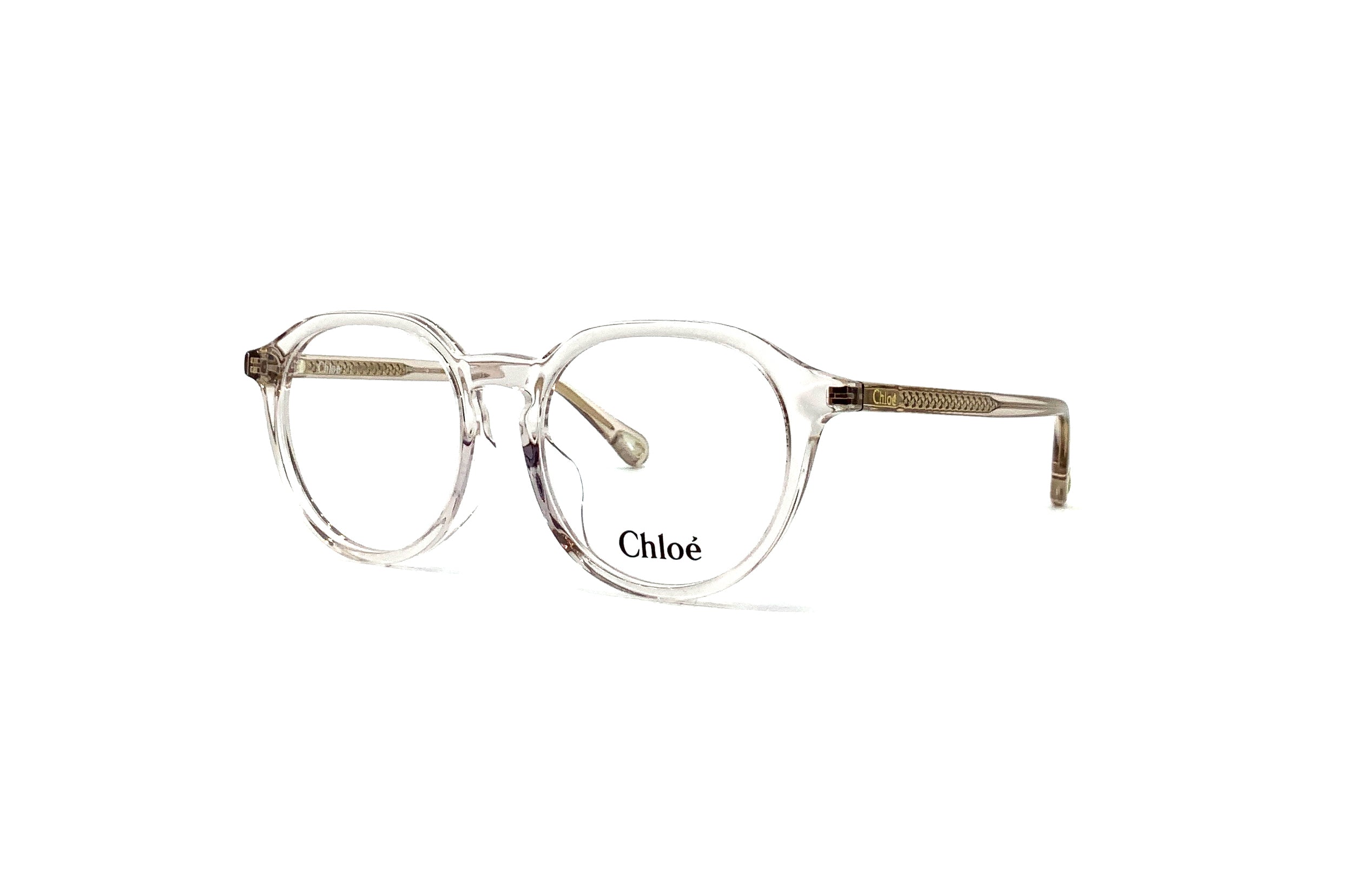 【送料,関税込】 Chloe メガネ Esther CH0012O Chloe Esther CH0012O 001 Round Transparent Glasses - US