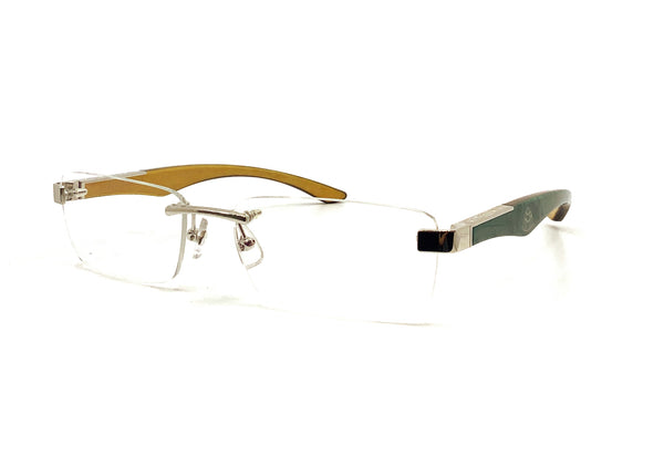 Maybach Eyewear - The Artist III (Platinum/Turquoise BEM/Wenge/Marigold Poplar)