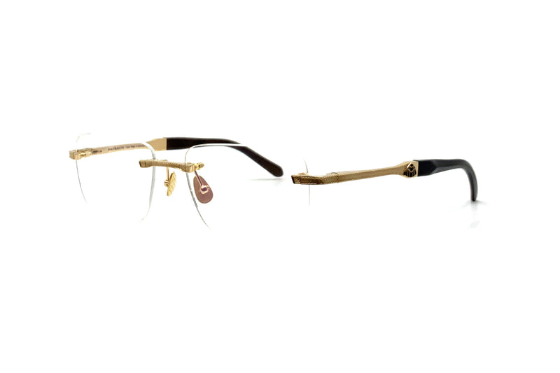 Maybach Eyewear - The Conquest I (Champagne Gold/Ebony/Walnut Burr)
