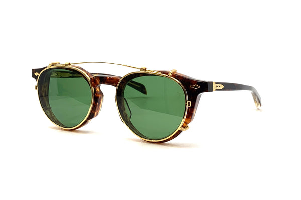 Jacques Marie Mage - Sheridan Clip On (Gold) [Bottle Green Lens]