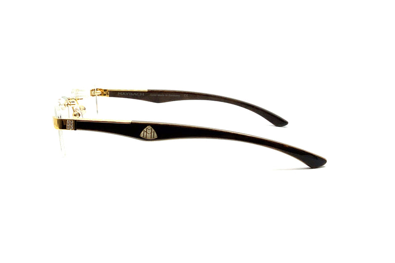 Maybach Eyewear - The Artist III (Gold/Diamond/Ebony/Walnut Burr)