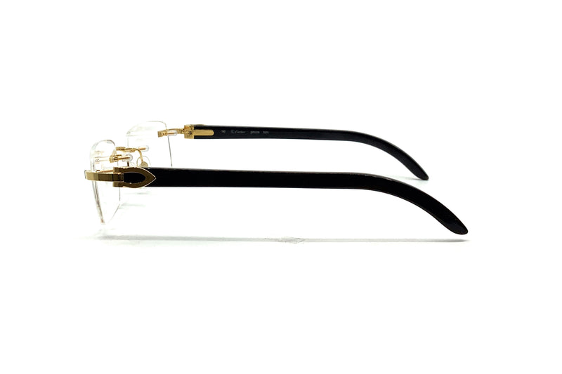 Cartier C Decor CT0049O Buffalo Horn 001 Good See Co