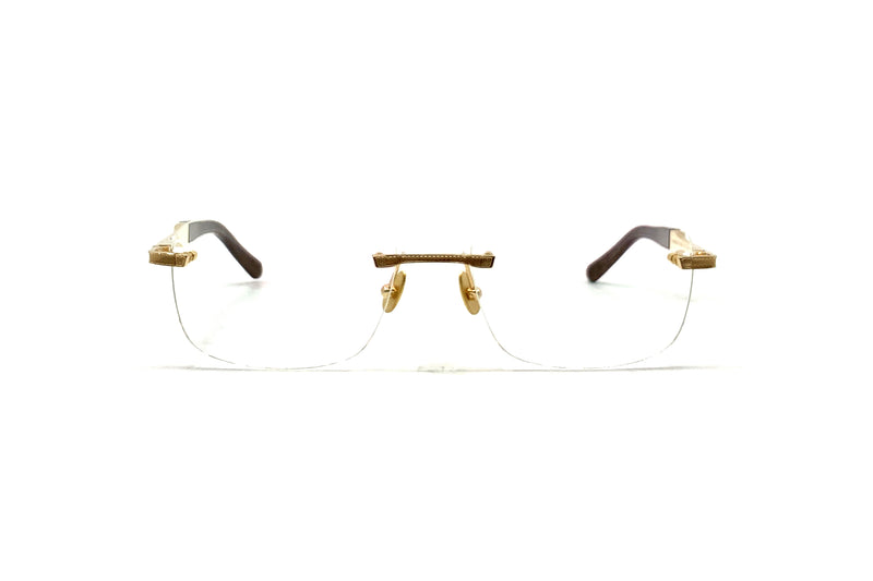 Maybach Eyewear - The Conquest I (Champagne Gold/Ebony/Walnut Burr)