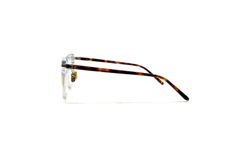 Linda Farrow Linear Empire A D-Frame Sunglasses in Clear