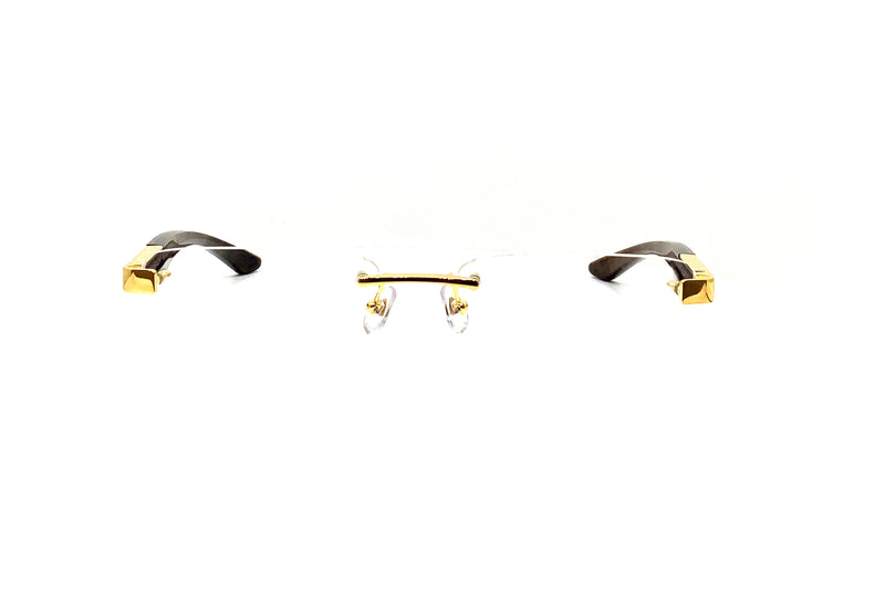 Maybach Eyewear - The Artist III (Gold/Diamond/Ebony/Walnut Burr)